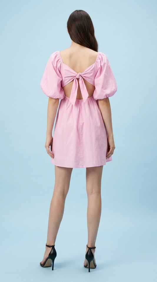 Women A-line Pink Mini/Short Dress