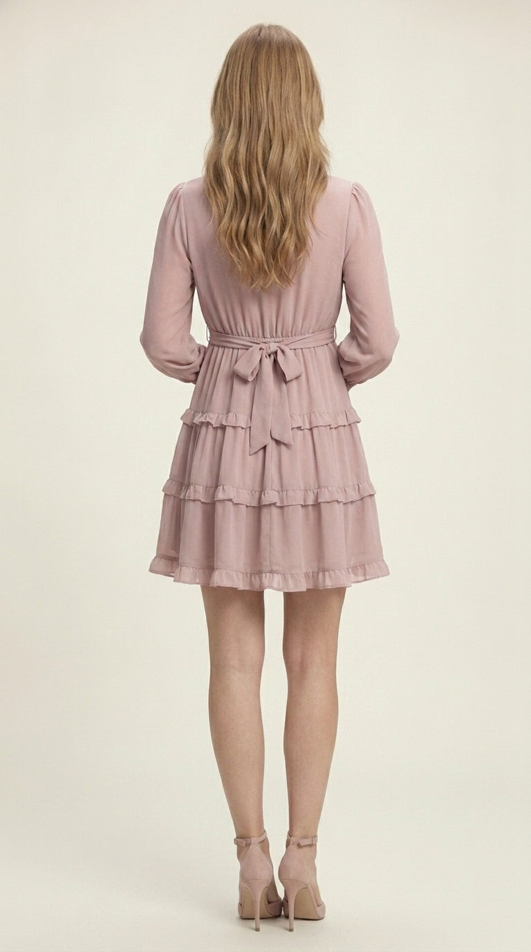 Women Fit and Flare Pink Midi/Calf Length Dress