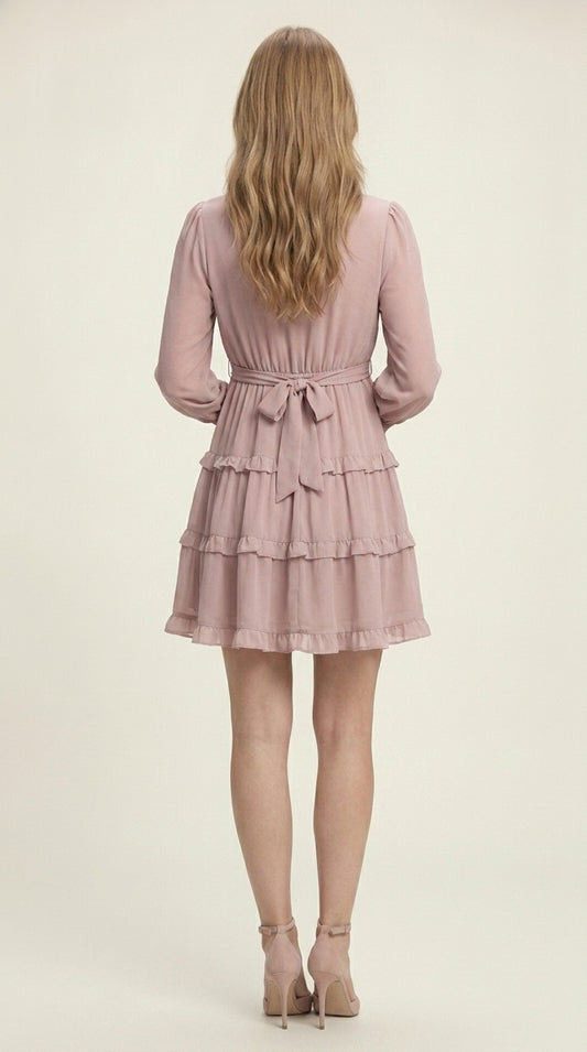Women Fit and Flare Pink Midi/Calf Length Dress