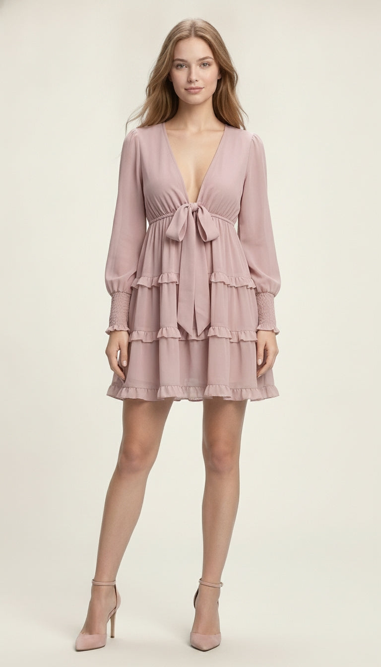 Women Fit and Flare Pink Midi/Calf Length Dress