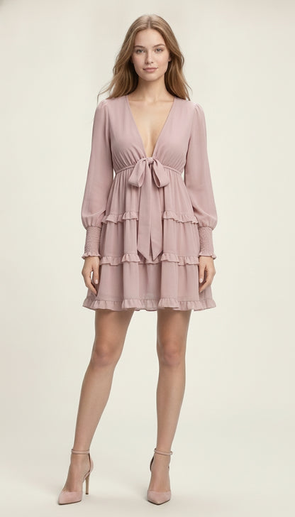 Women Fit and Flare Pink Midi/Calf Length Dress
