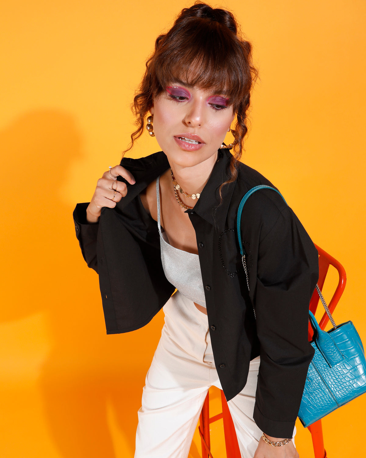 Women Regular Fit Solid Casual Shirt