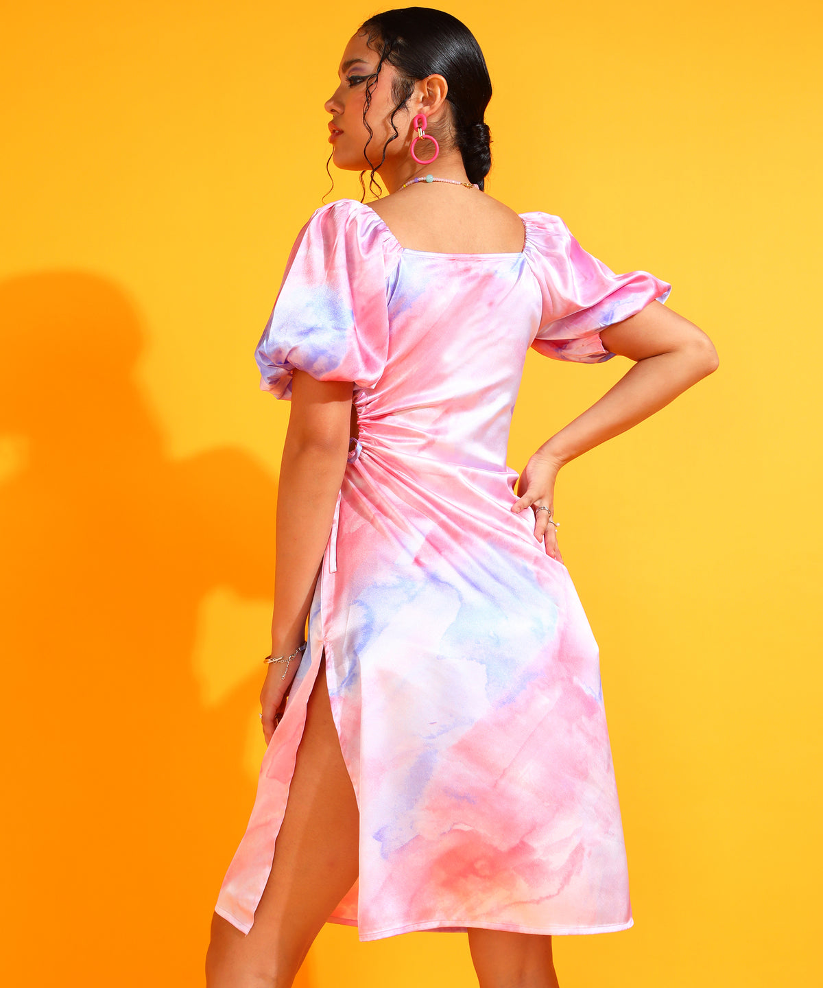 Women Bodycon Pink, White, Dark Blue Mini/Short Dress