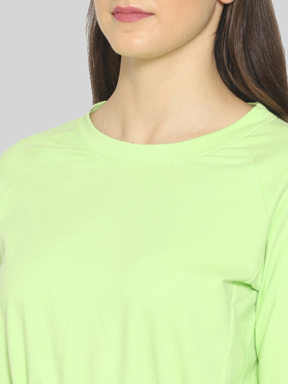 Women Full Sleeve Solid Sweatshirt