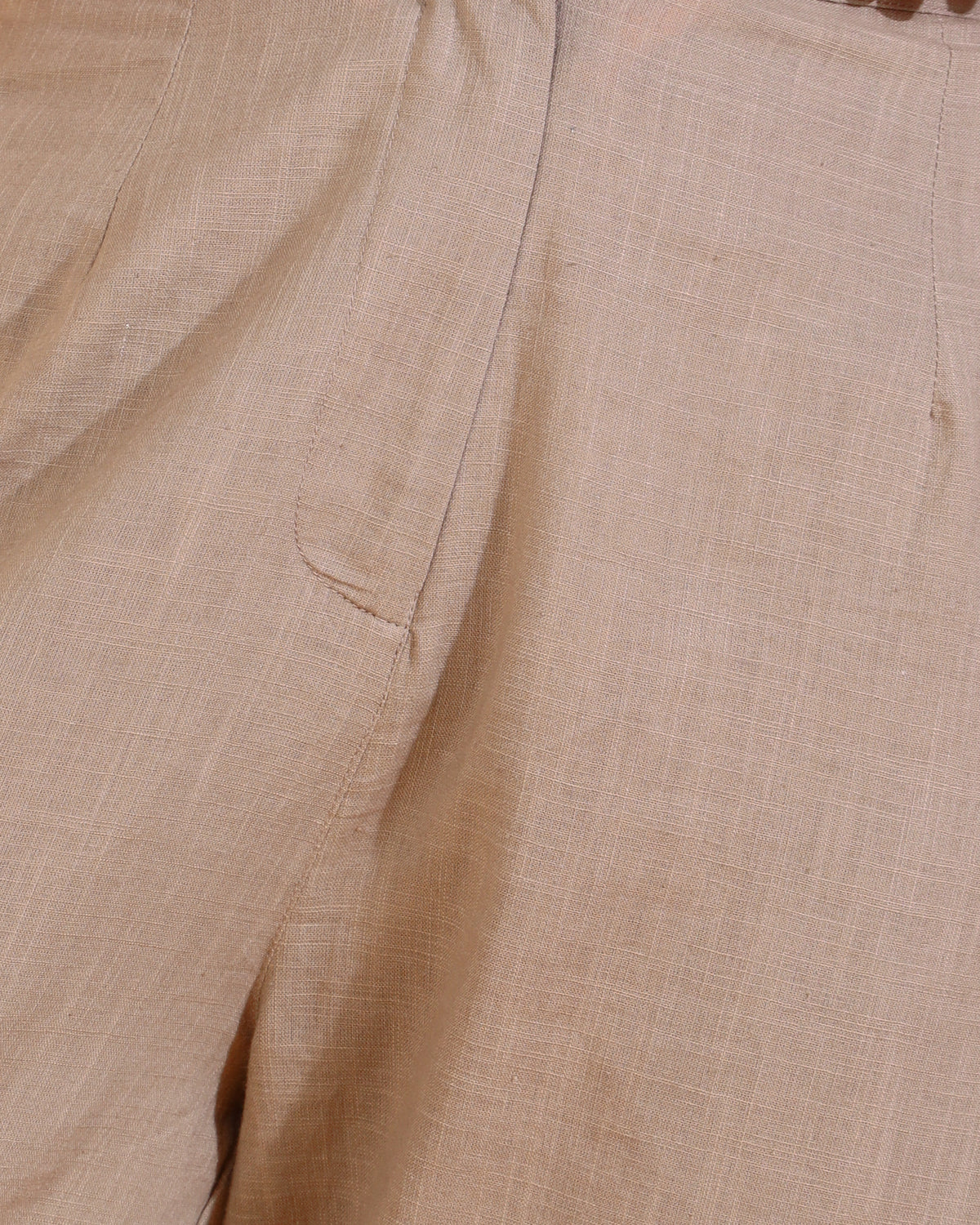 Women Regular Fit Brown Pure Cotton Trousers