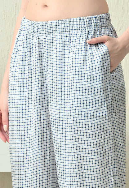 Women Shirt & Pyjama set White Printed