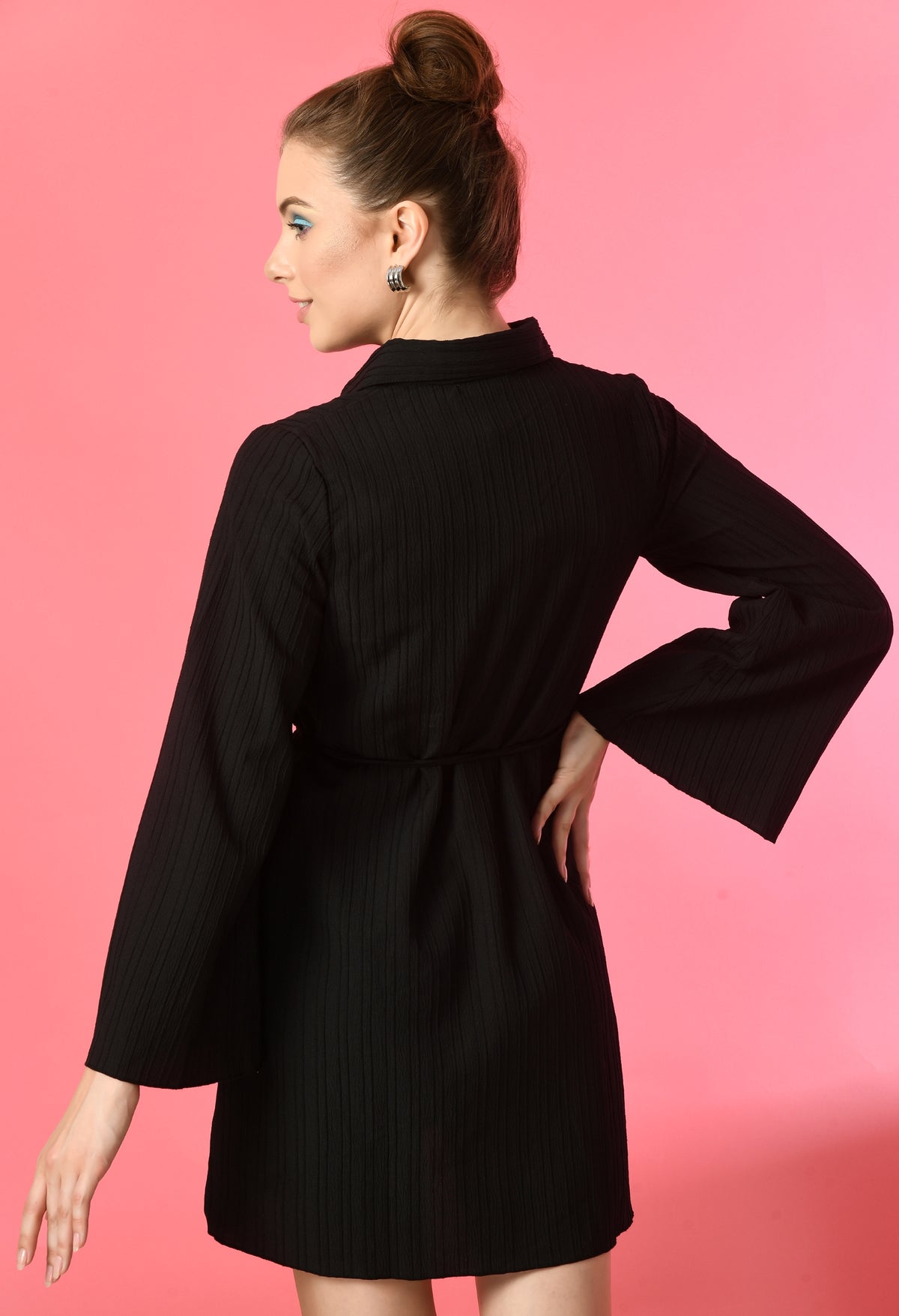 Women Bodycon Black Mini/Short Dress