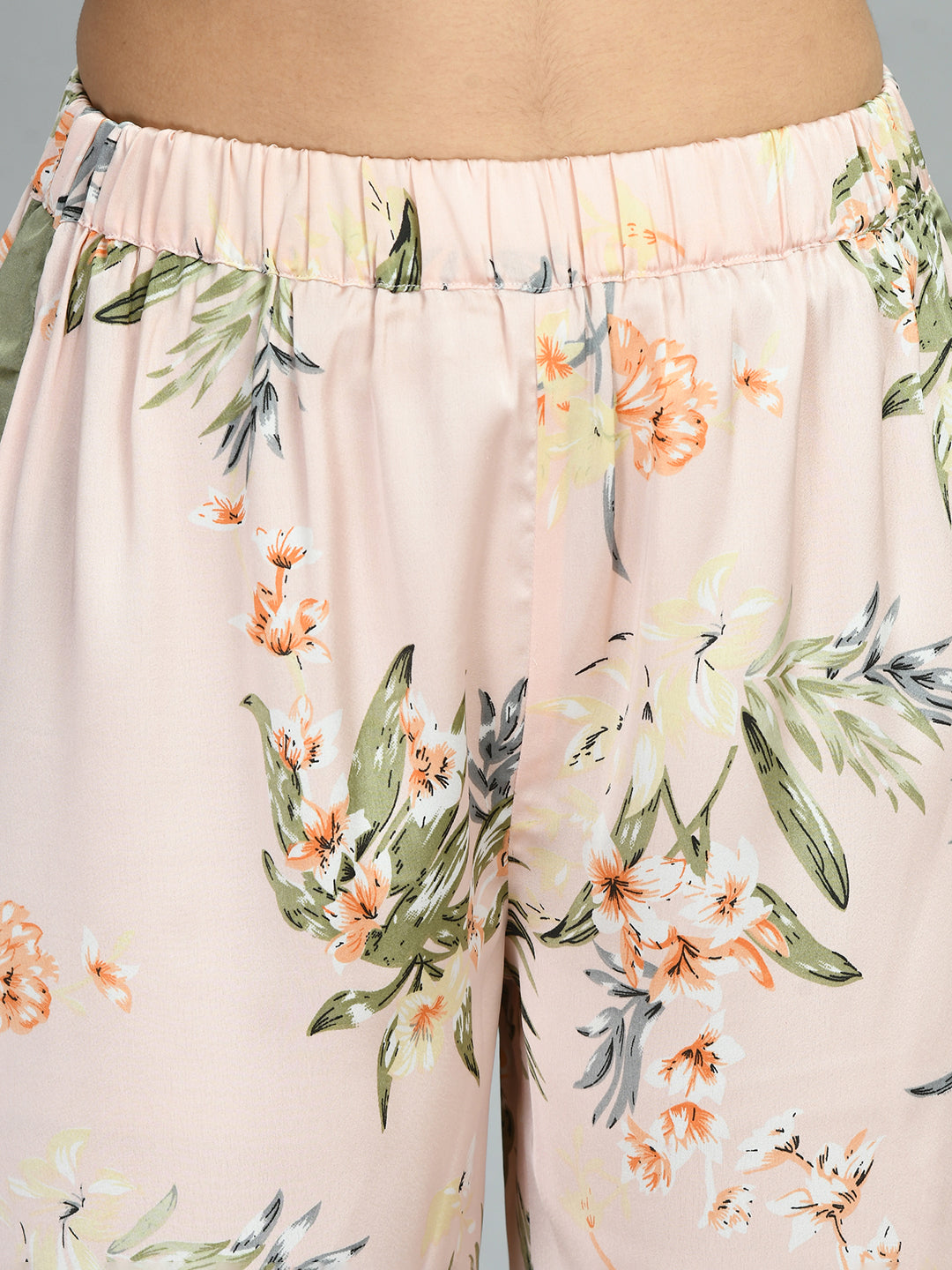 Women Shirt & Pyjama set Pink Printed