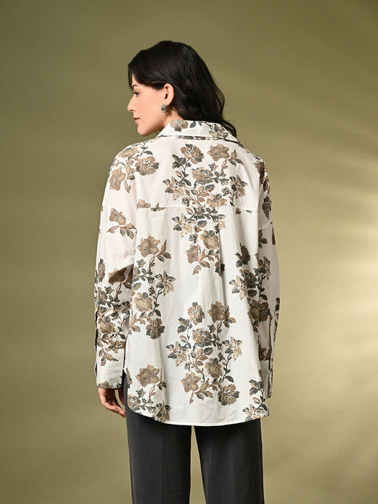 Women Relaxed Fit Printed Casual Shirt