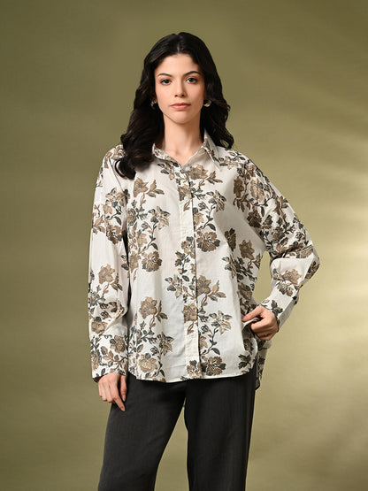 Women Relaxed Fit Printed Casual Shirt