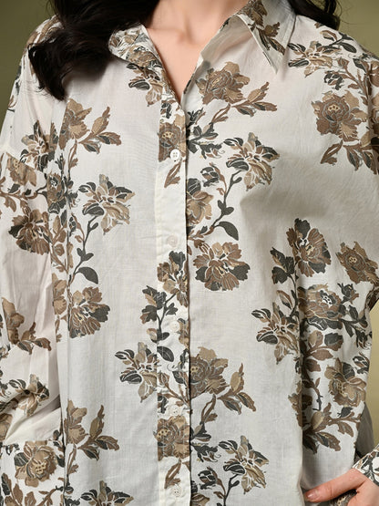 Women Relaxed Fit Printed Casual Shirt