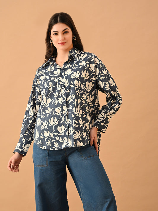 Women Relaxed Fit Printed Casual Shirt
