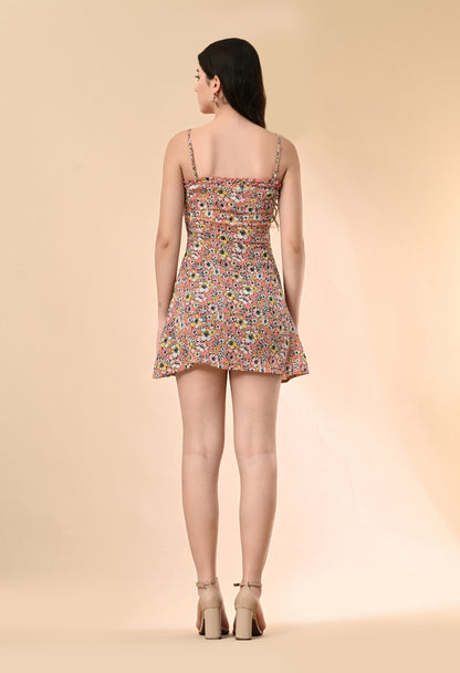 Women Fit and Flare Multicolor Above Knee/Mid Thigh Length Dress