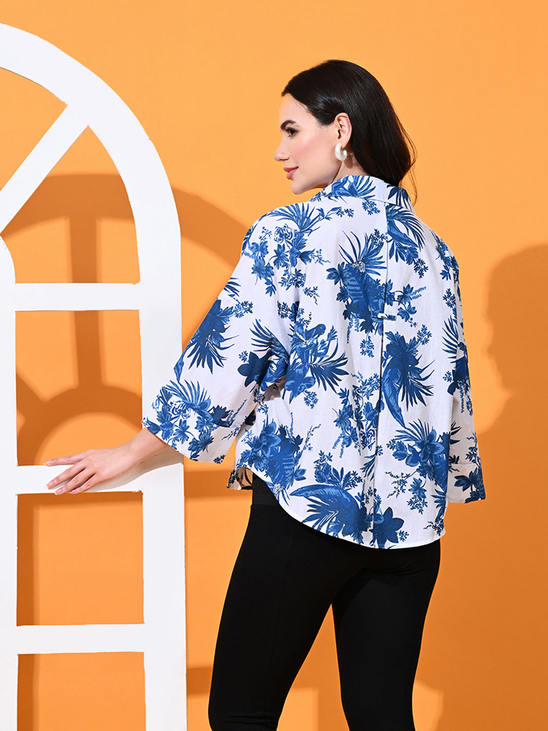Women Oversized Fit Printed Casual Shirt