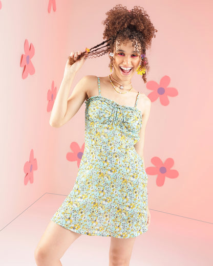 Women A-line Multicolor Above Knee/Mid Thigh Length Dress